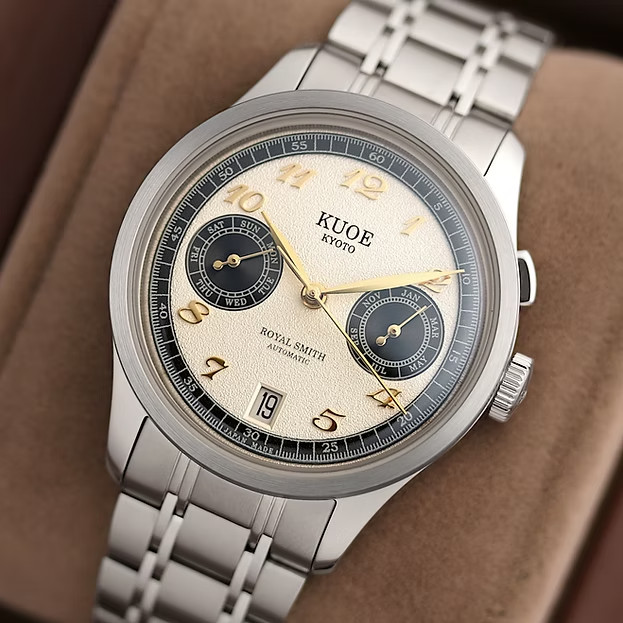 [Near MINT-] KUOE KYOTO ROYAL SMITH 90-010 35mm Automatic Men’s Watch JAPAN