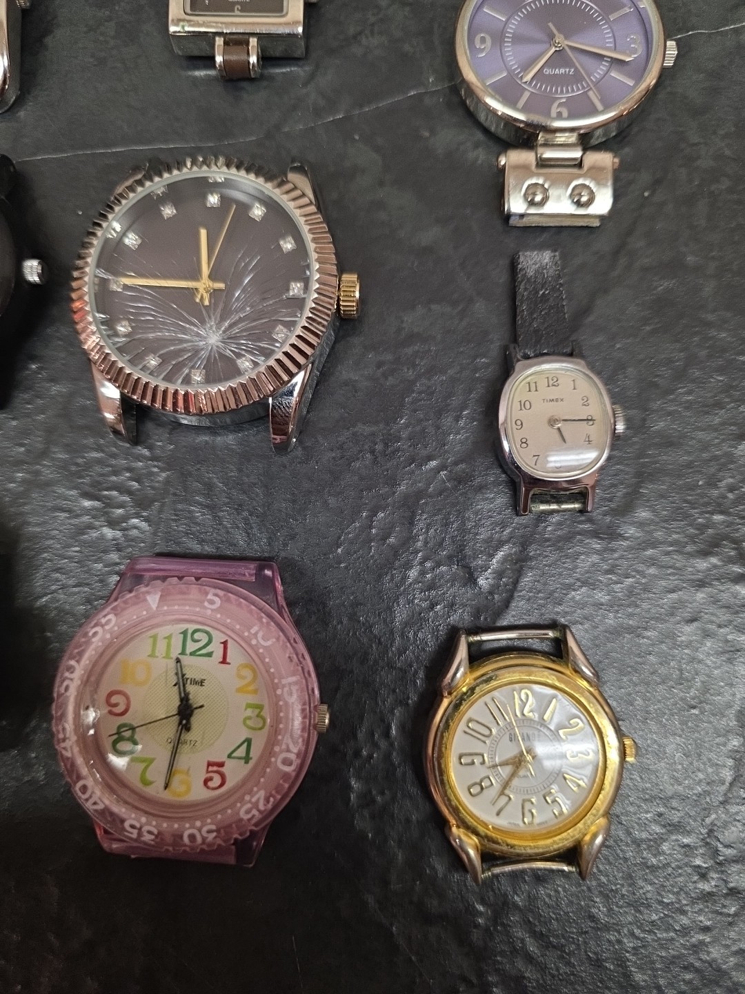 Lot Of 27 Wristwatches No Bands Untested See Pics Anne Klein Timex Seiko