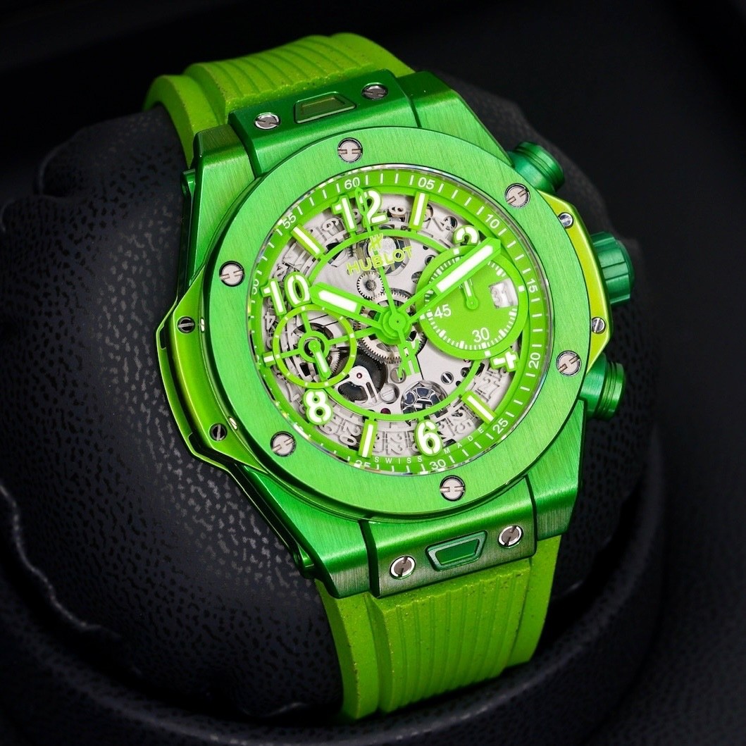 Hublot Big Bang Unico NESPRESSO ORIGIN Skeleton Green Dial 441.UG.5220.RX.NES23
