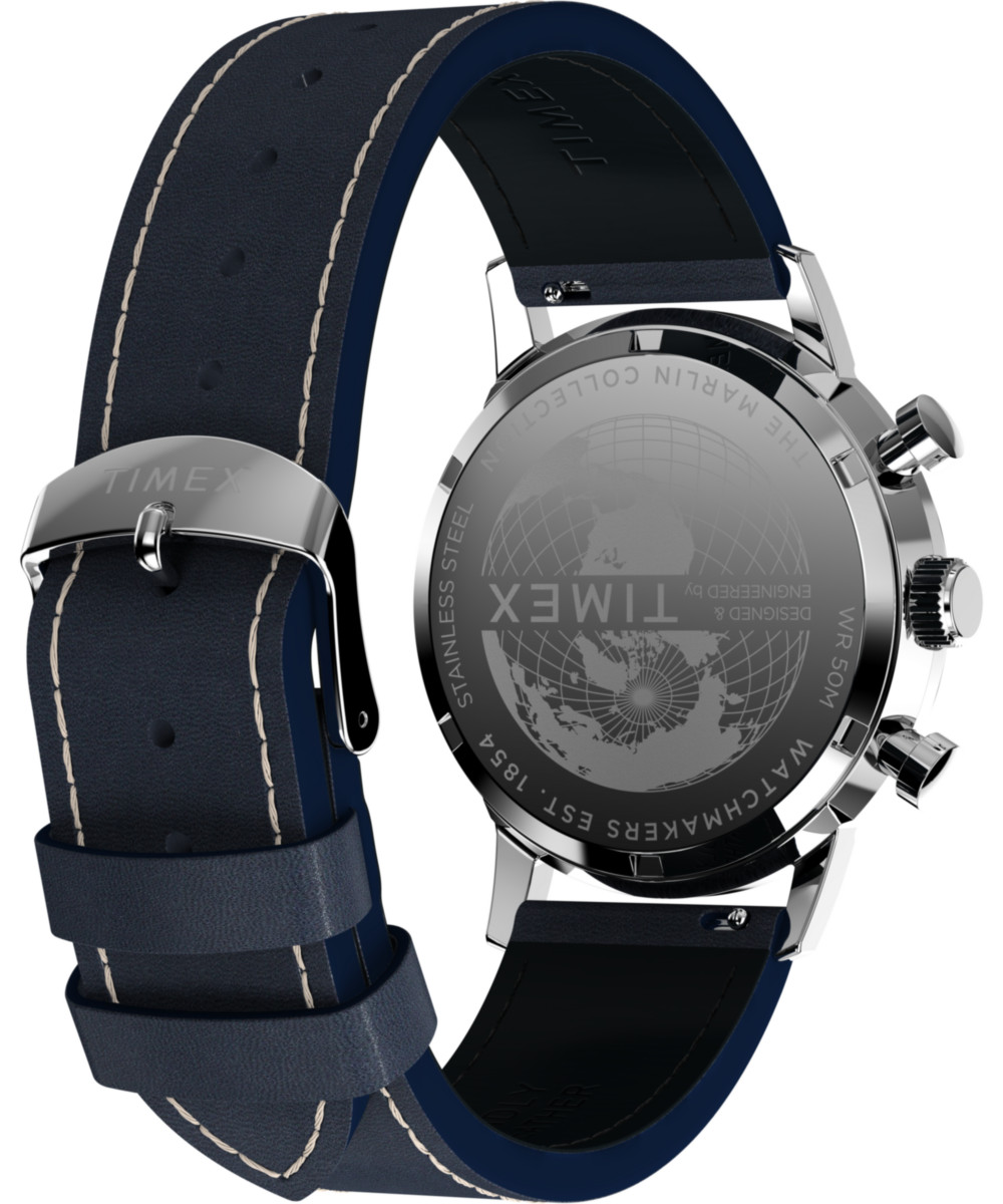 Timex Blue Mens Chronograph Watch Marlin TW2W99000