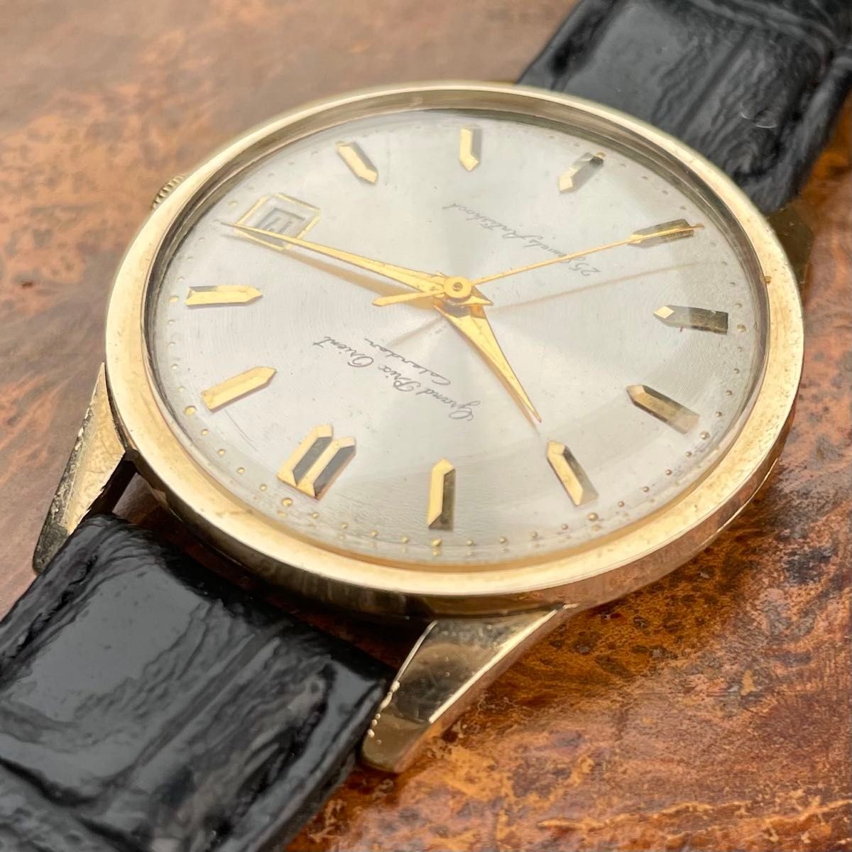 Orient Grand Prix Calendar S84063 25J Hand Winding Record Dial Men’s Watch