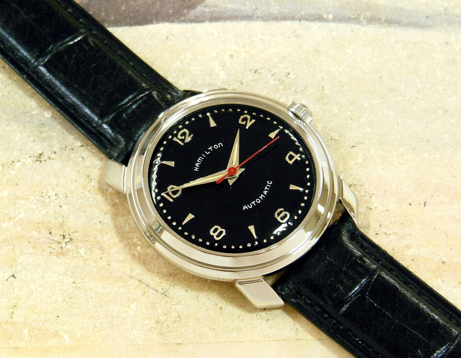 1950’s Vintage HAMILTON K-503, Stunning BLACK Dial, Serviced / Warranty