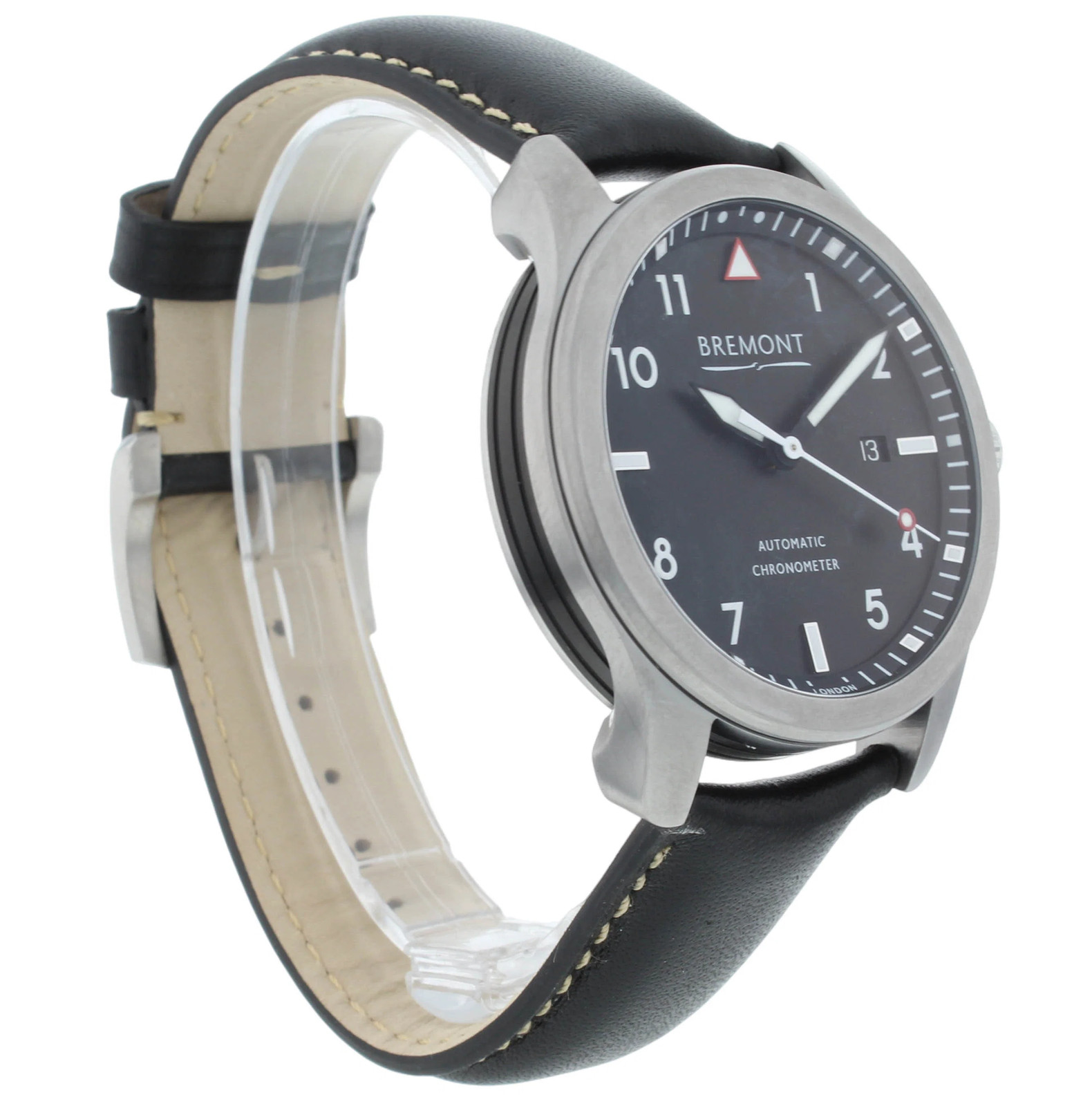 Bremont Solo Chronometer Black Dial 43mm Automatic Men’s Watch SOLO43-P-BK-R-S
