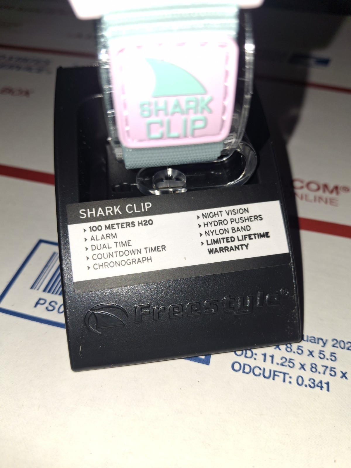 Freestyle Shark Adult Clip Digital Watch 100M Waterproof Alarm Chronograph
