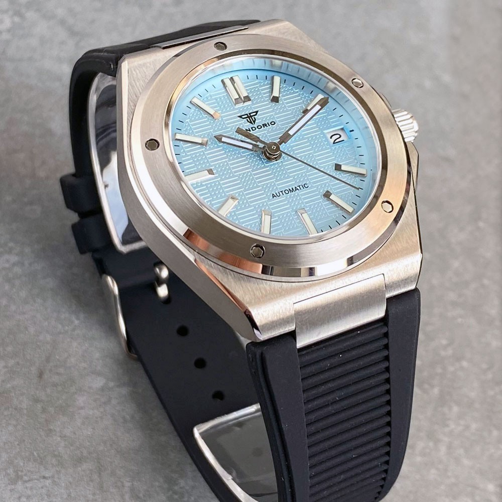 Tandorio New 40mm Black Business 10ATM Sapphire NH35A Automatic Men Watch Date