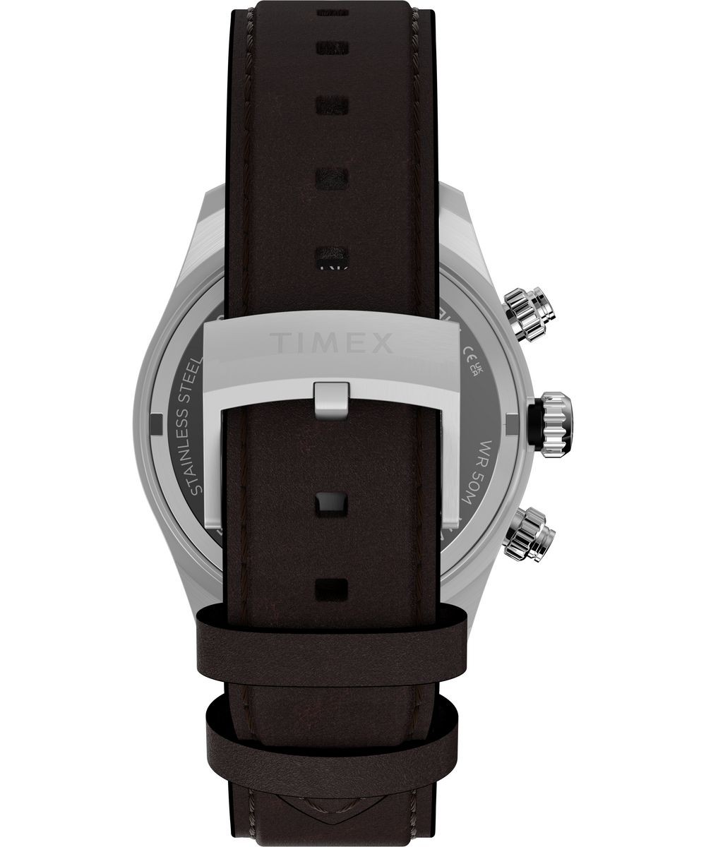 Timex Brown Mens Chronograph Watch Waterbury Heritage TW2Y70600