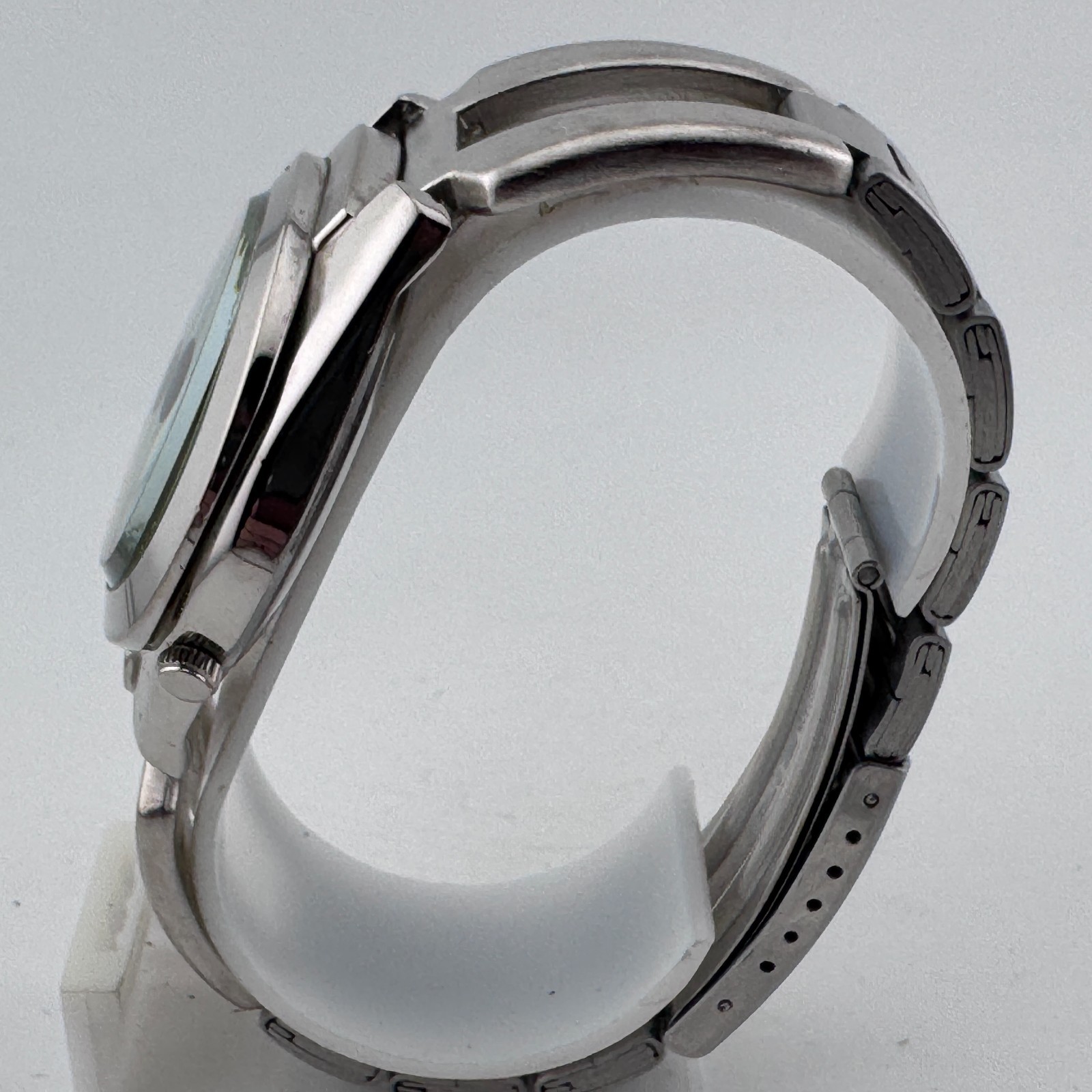 Vintage Tokyobay Japan Quartz Watch Unisex Silver Black Oval Analog New Battery