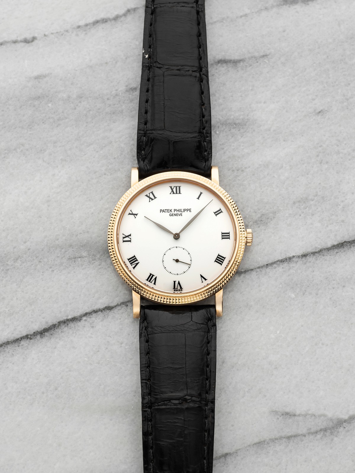 2006 Patek Philippe Calatrava 3919R-001 18K Rose Gold White Dial Manual 33mm