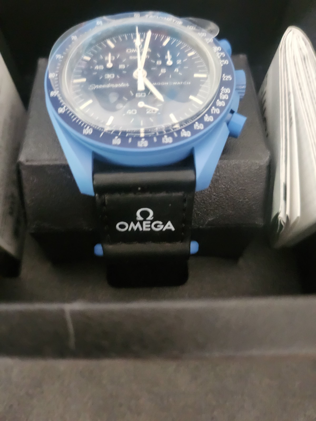 OMEGA X SWATCH SpeedMaster MoonSwatch MISSION TO NEPTUNE 42mm NEW! TAGS! PAPERS!