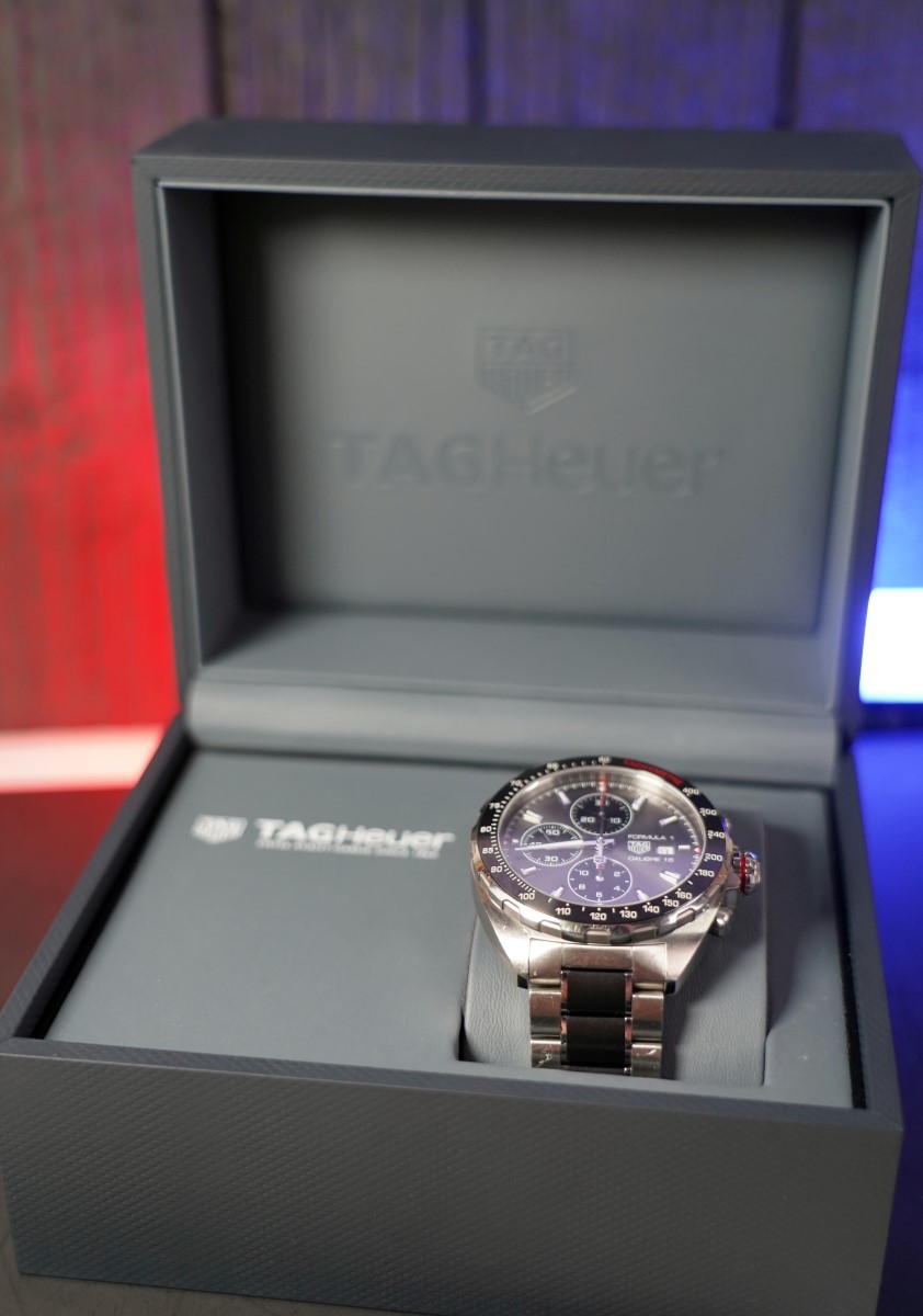 TAG Heuer Formula 1 Calibre 16 Auto Chronograph Full Set Box Papers (NJL029135)