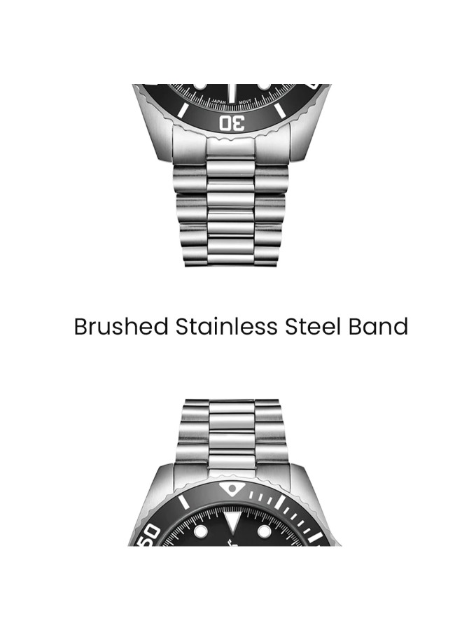 Tornado Lumina Analog Men’s Analog Watch | Black Dial, 42mm, 100 m (10 ATM)