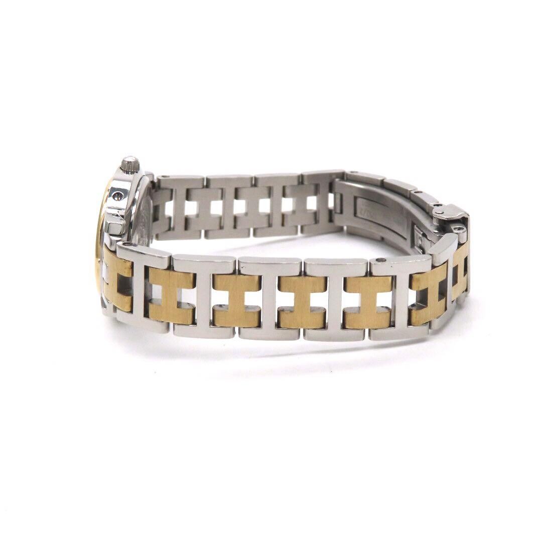Hermes Clipper CL4.220 Ladies Watch Gold Ivory Quartz Japan 071618