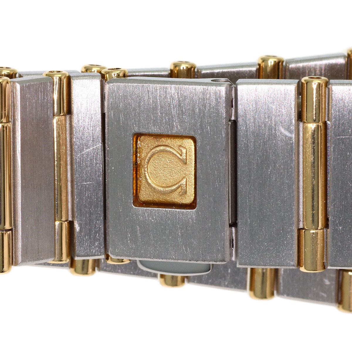 OMEGA Constellation Flat Bezel Diamond Watches Stainless Steel/SSxK18YG Ladies