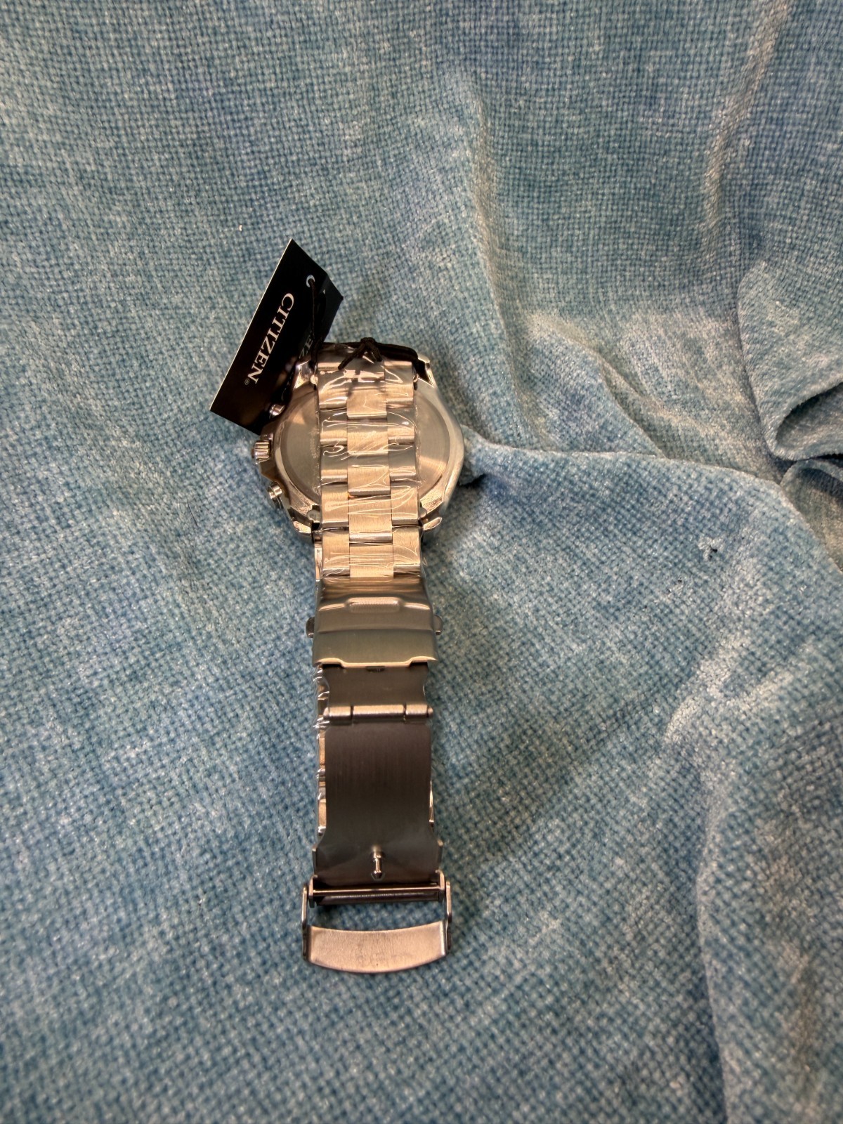 Citizen Eco-Drive SS Blue Dial Quartz Men Watch AT9030-80L SEE DESCRIPTION $255