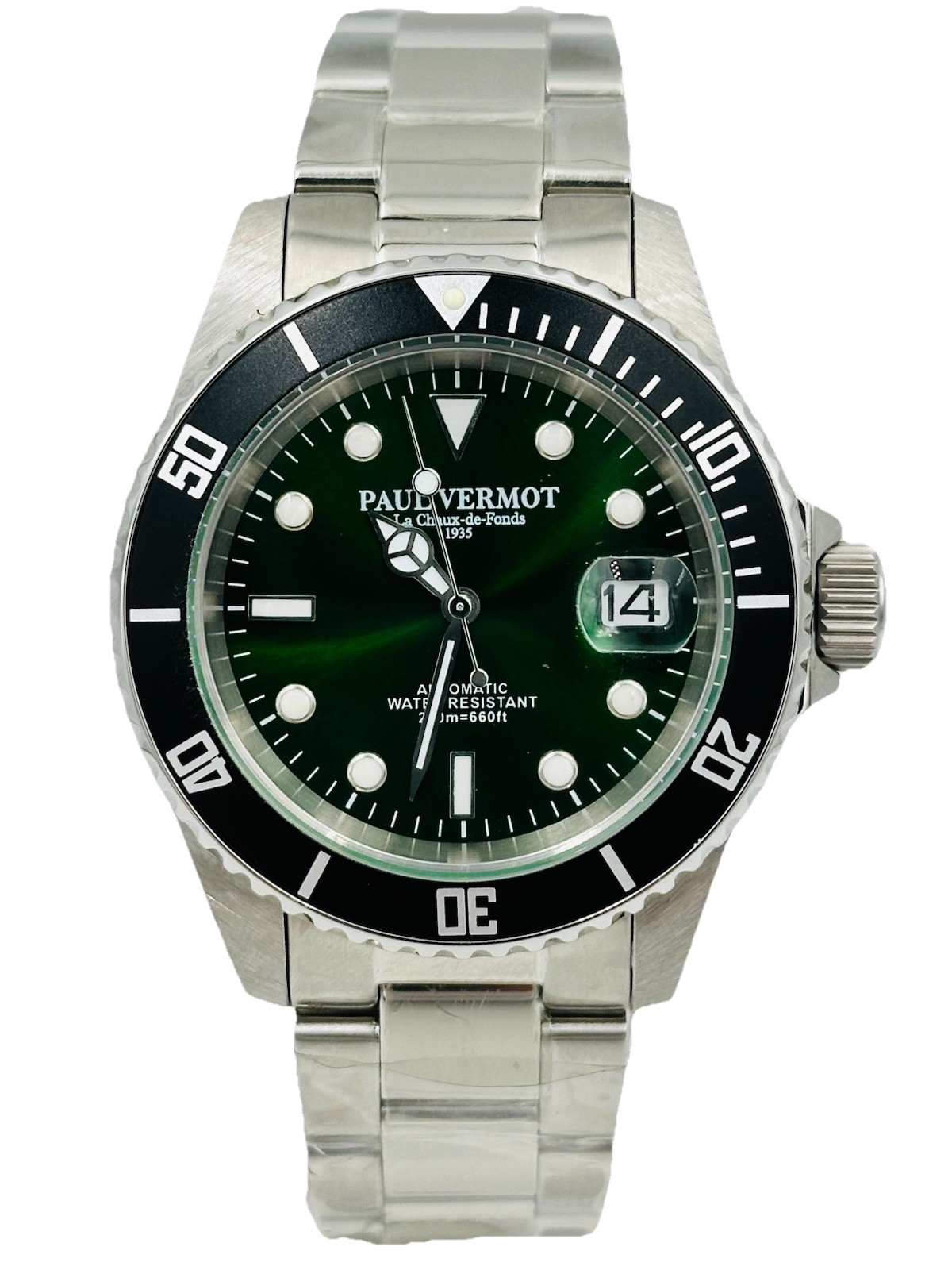 Paul Vermot SUB 200m Automatic Seiko PV6763VK/438 Watch Hot Discount New