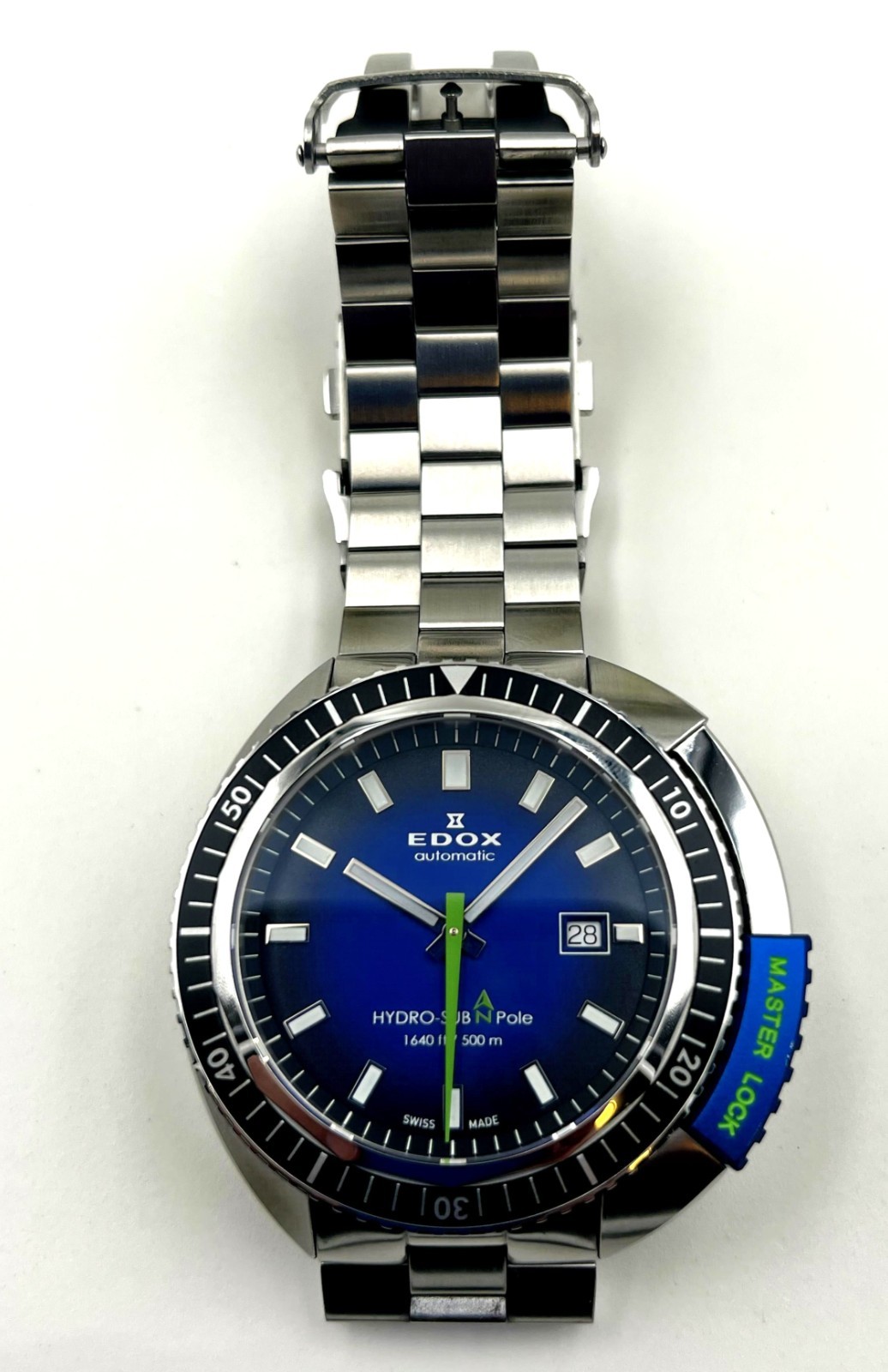 Edox Hydro-Sub North Pole LE 332/515 Automatic 46mm Full Set + Rubber Strap