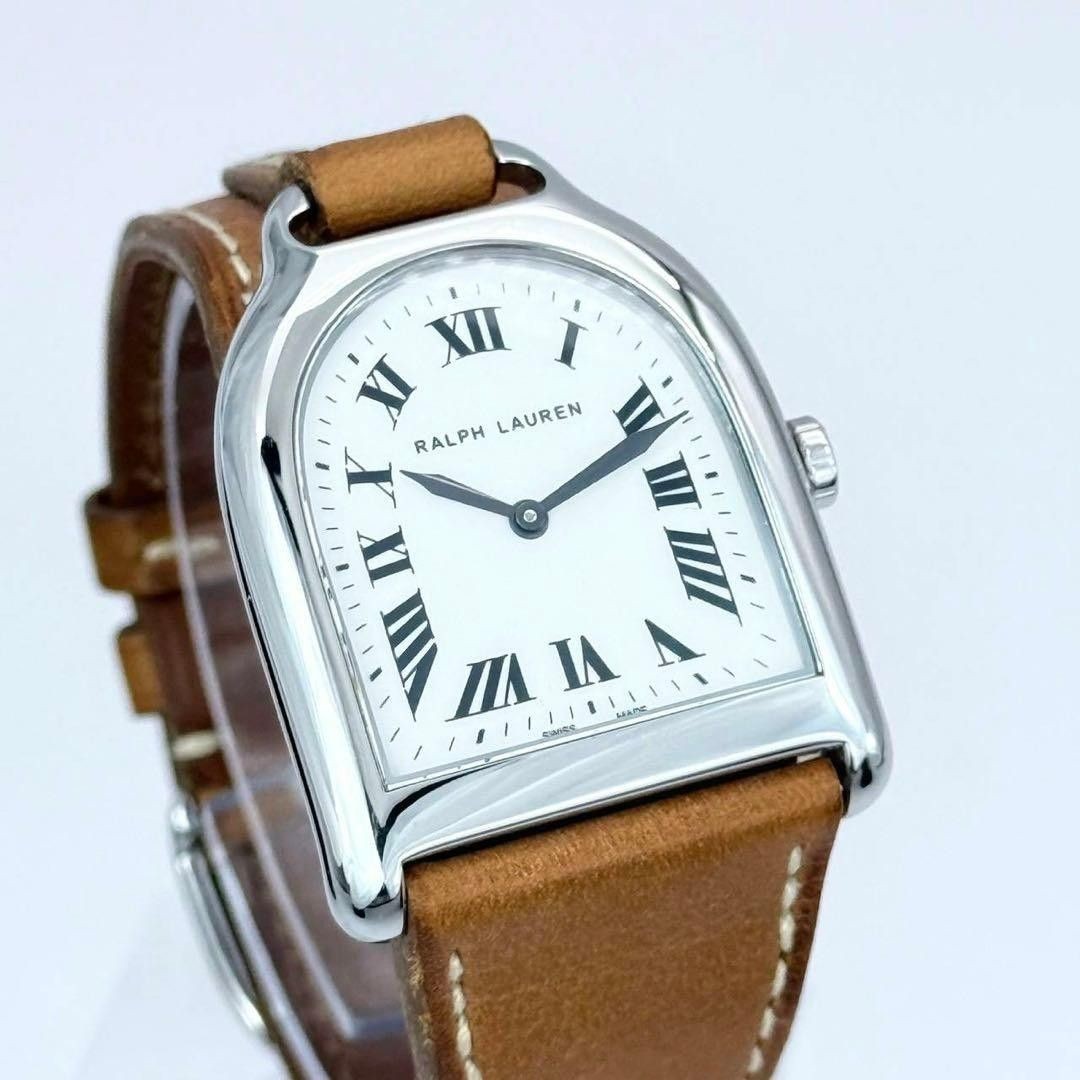 Ralph Lauren Stirrup Petit Quartz 21mm White Dial Extra Strap Box Papers