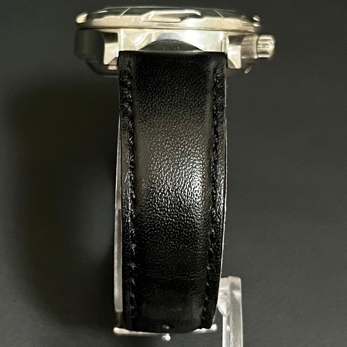 SEIKO 5 Sports 7S36-00B0 38mm See-Through Back 10ATM MORELLATO Leather Strap
