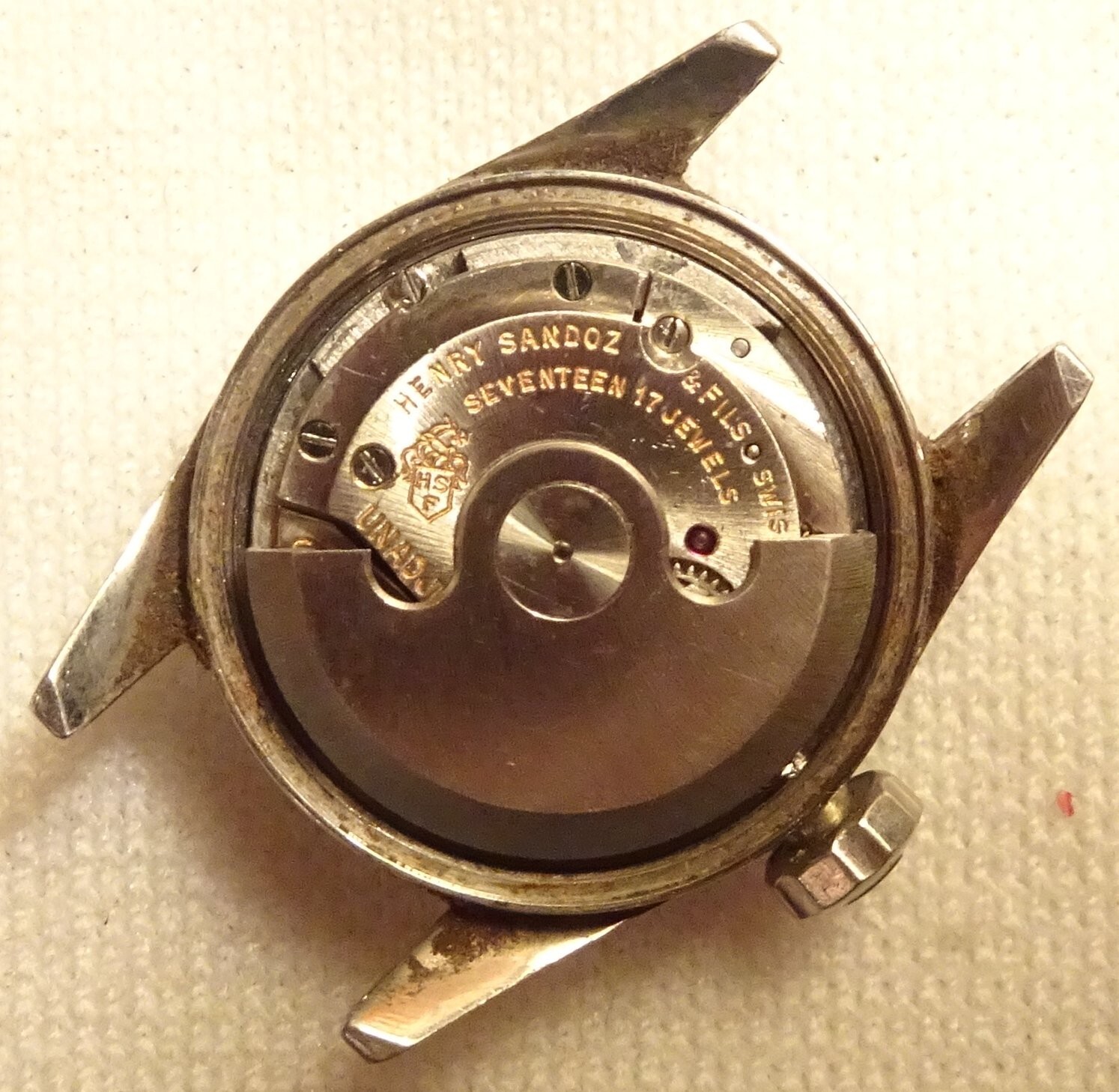 Milos Automatic Wristwatch 17J Vintage Ladies Parts Repair Henry Sandoz