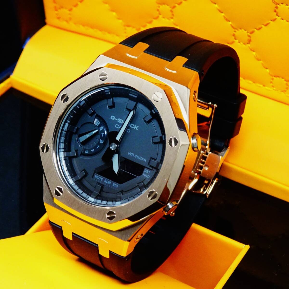 〓New〓mod Casioak〓G-Shock custom watch〓Regular GA2100 with main body〓Stainless