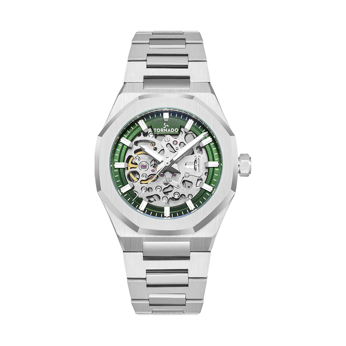 Tornado Autonova Men’s Automatic Watch | Green Dial, 41X51mm, 100 m (10 ATM)