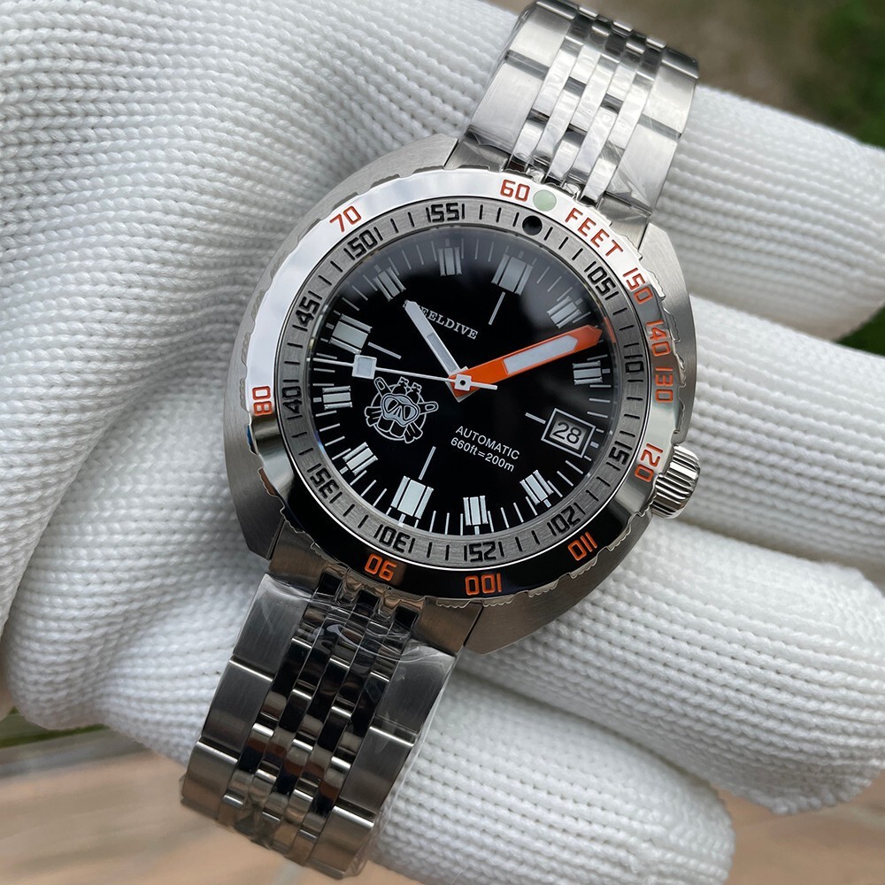 U.S. Seller! Steeldive SD1967 Automatic Diver-200M-NH35 -Sapphire – DOXA Style