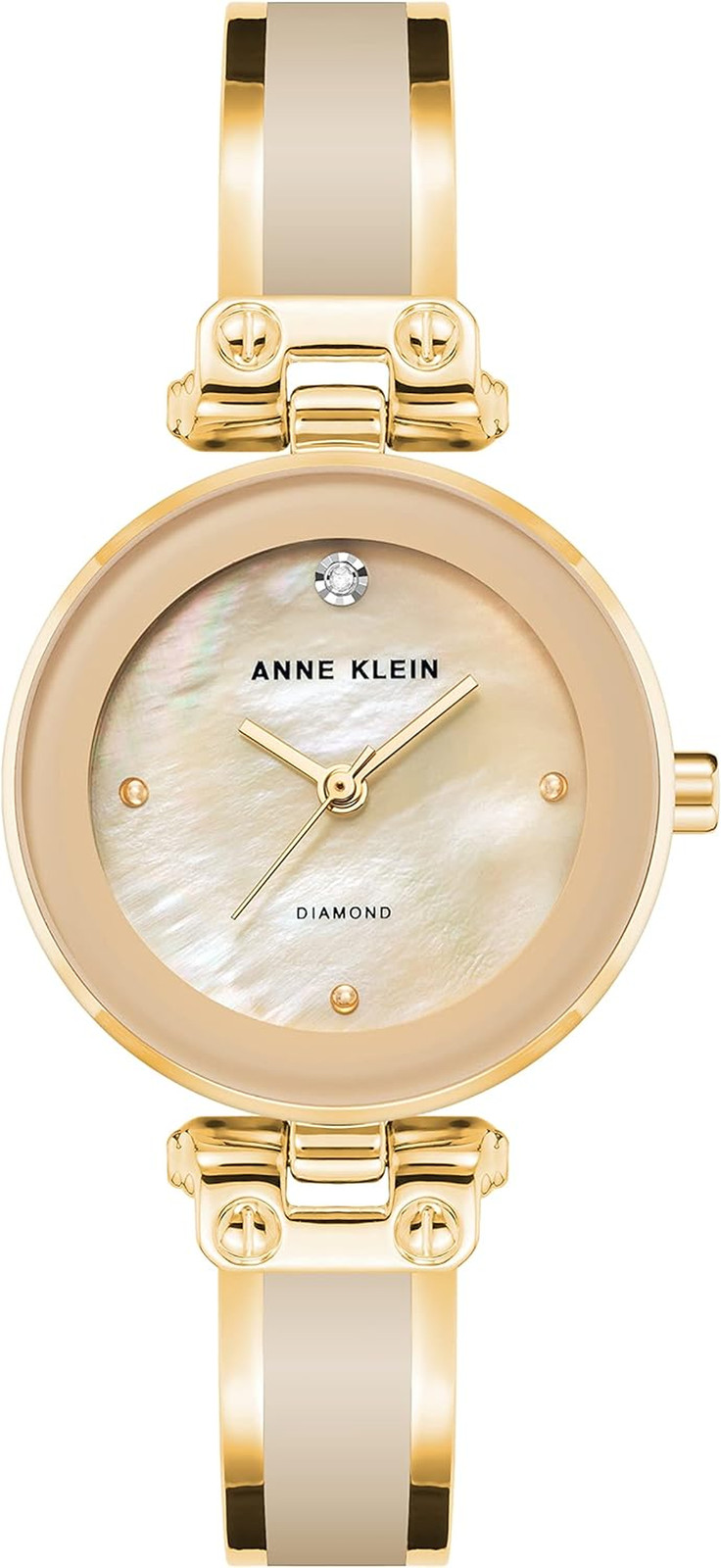 Women’s Diamond Dial Bangle Watch Elegant Fashion Quartz Wristwatch