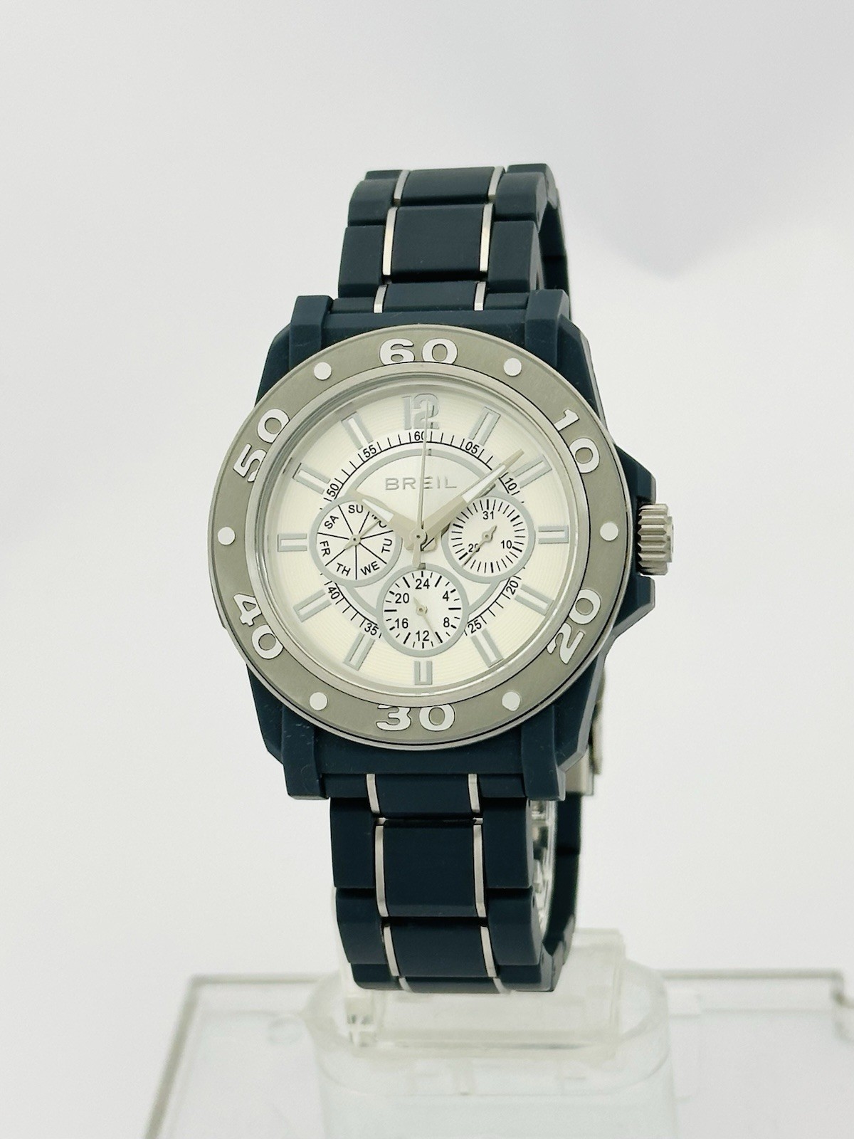 Breil TW0992 Men’s Multifunction Mantalite Polycarbonate Links Bracelet Watch