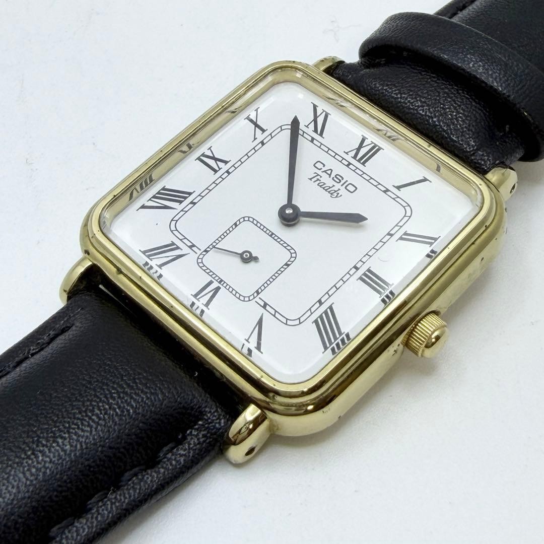 CASIO Smoseko Square Roman Watch with New Battery and New Strap
