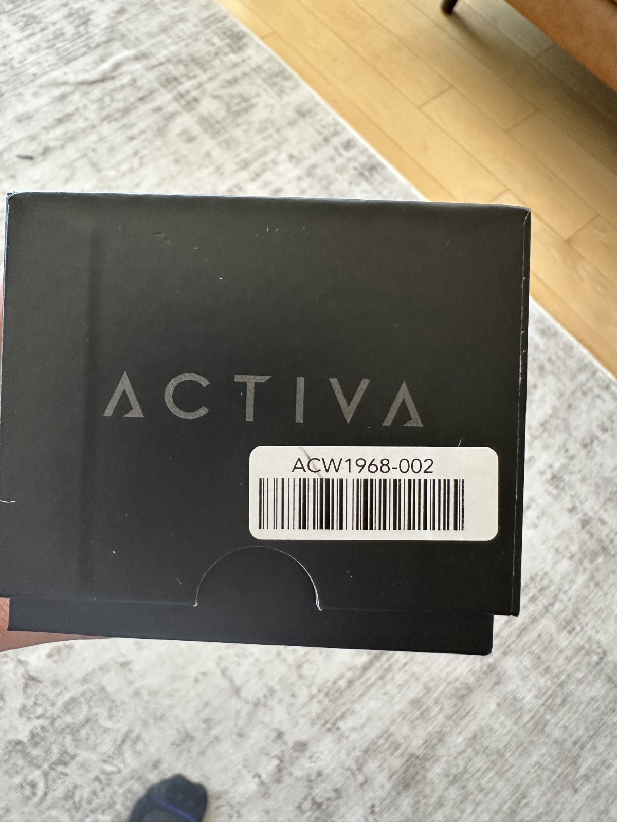 Activa Sport Digital LED Quartz Watch Black Resin 50M 56mm Box