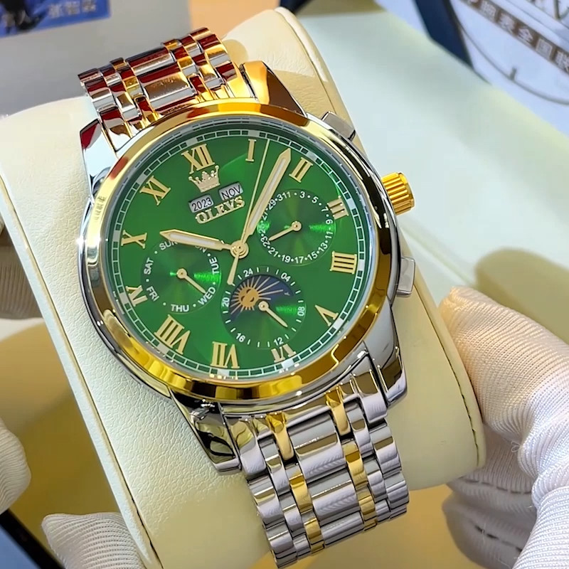 OLEVS 6692 Stylish Multi-functiom Gents Fashion Business Male Mechanical Watch
