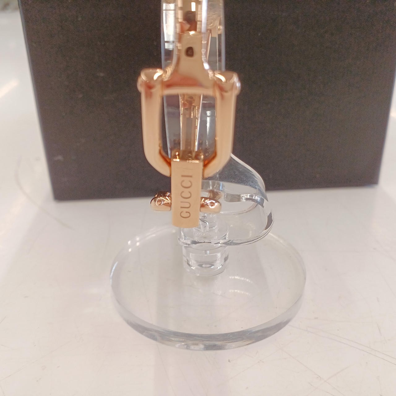 [A4N] Gucci 1500L 1P Diamond Pink Gold Plated Quartz Ladies Watch [f8w]