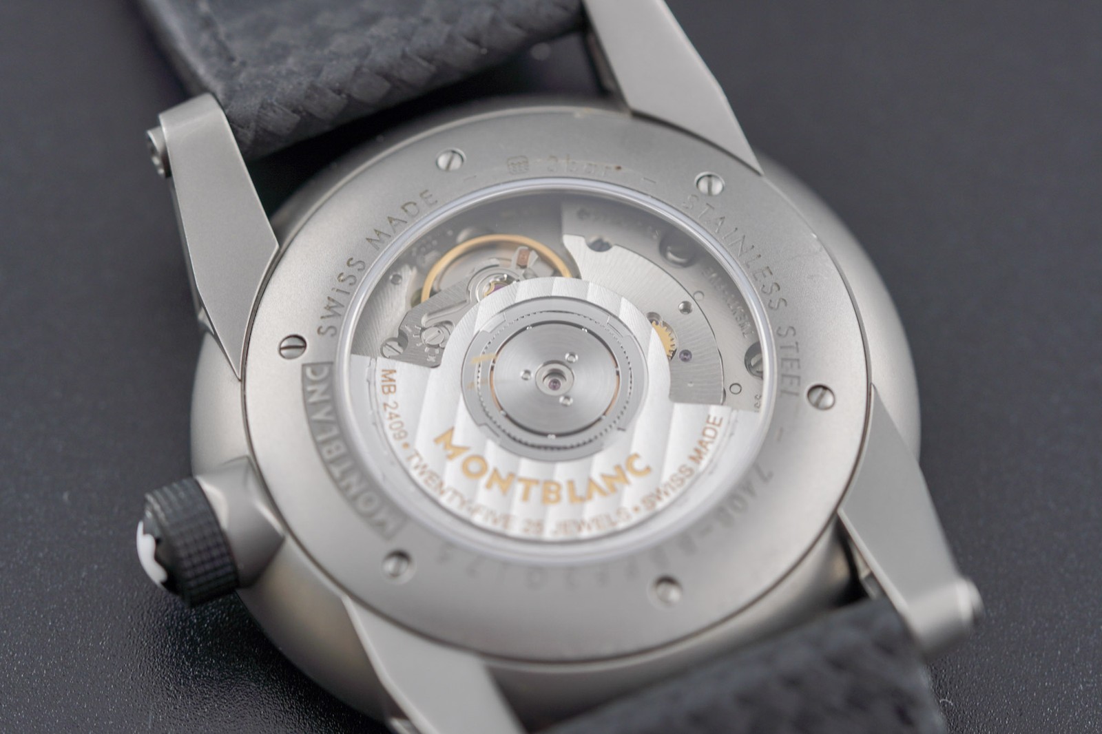 Mont Blanc Time Walker Automatic Black Dial on Strap 101551 with Box