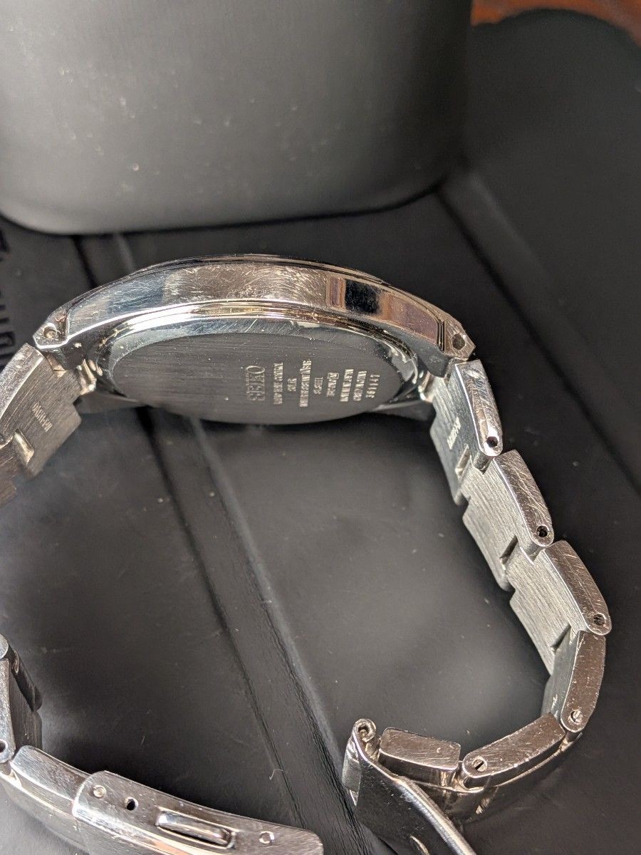 SEIKO 7B42-0AL0 Radio Solar Men’s Watch Silver Dial