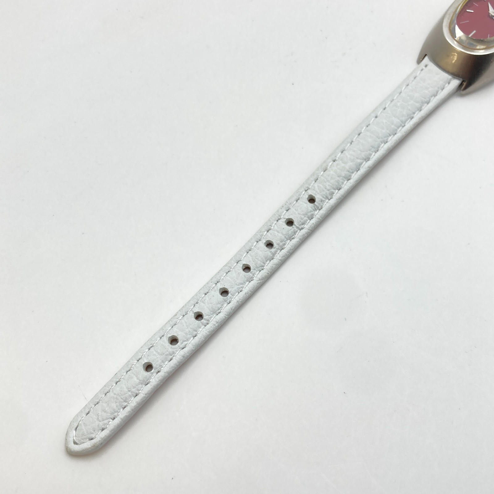 Vintage Seiko Women’s Watch READ Silver Tone 4N00-6989 Burgundy Dial New Battery