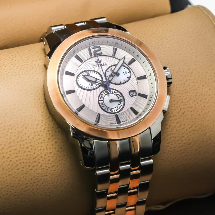 Optima – Swiss Chronograph – OSC391-SR-1 Swiss Ronda 46 mm OSC391 30 m (3 ATM