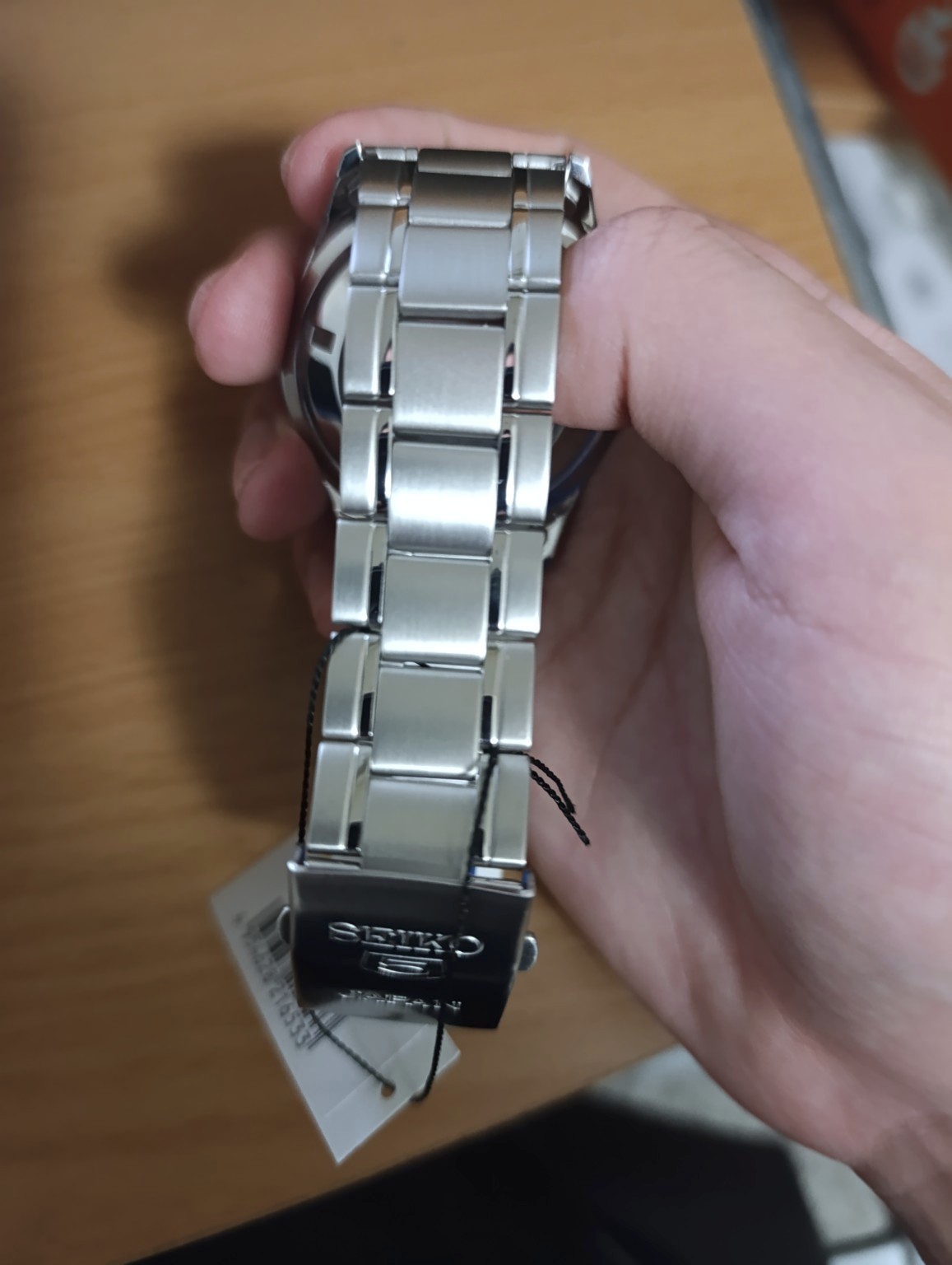 Seiko 5 Automatic Black Arabic Dial Stainless Steel Men’s Watch SNKP21J1