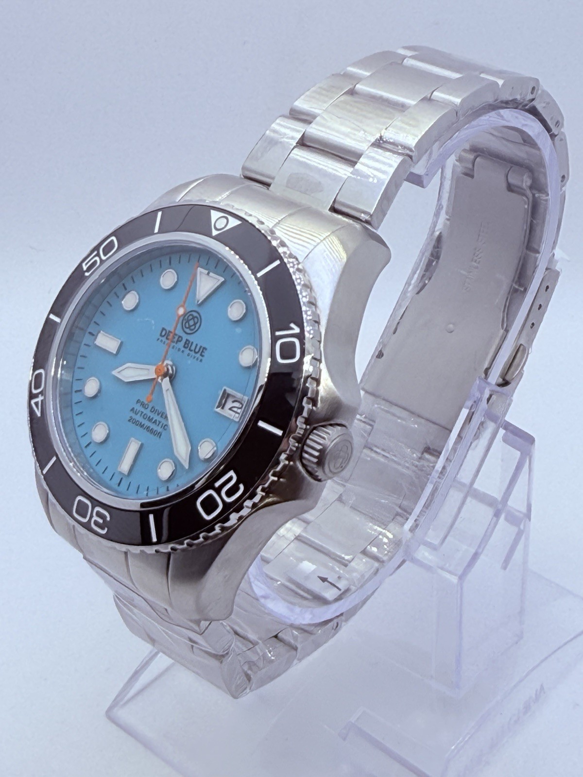 Deep Blue PRO DIVER 200 42.5MM AUTO DIVE WATCH-BLUE FULL LUME DIAL -NEW‼️