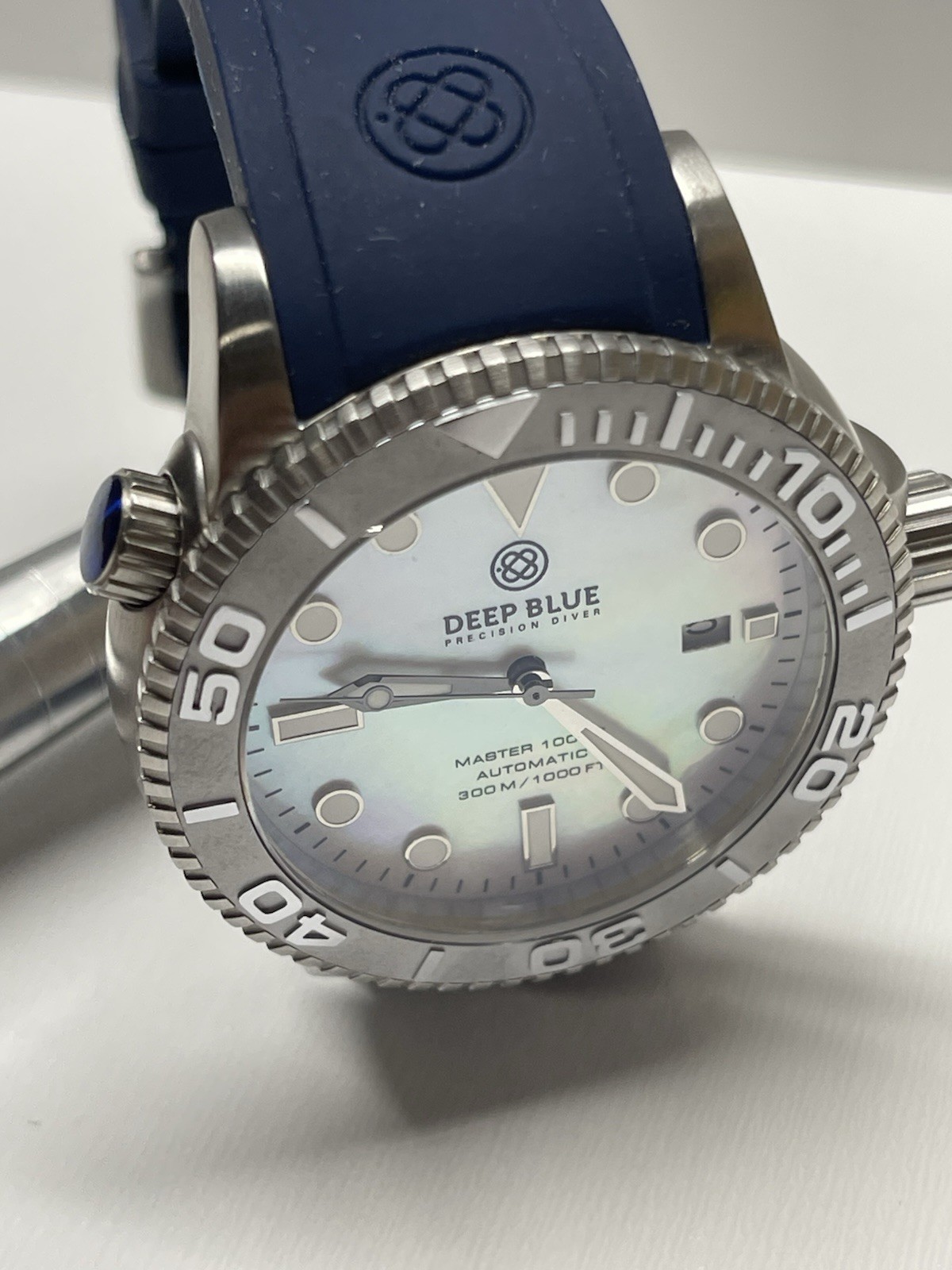 Men’s Deep Blue Precision Diver Master 1000 Mother of Pearl Watch 06137