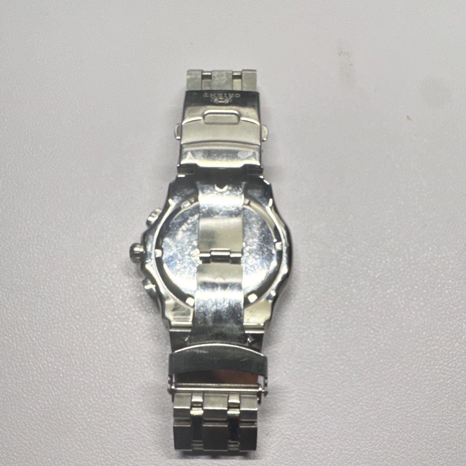 Orient Chronograph Men’s Quartz Chronograph Alarm Date 100m Steel Bracelet