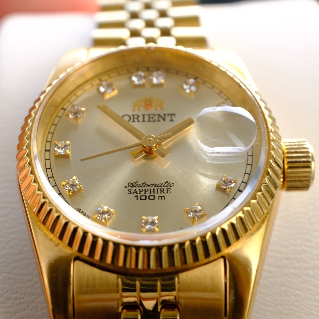 Exc+5 ORIENT President Day-Date Automatic Gold w/Box