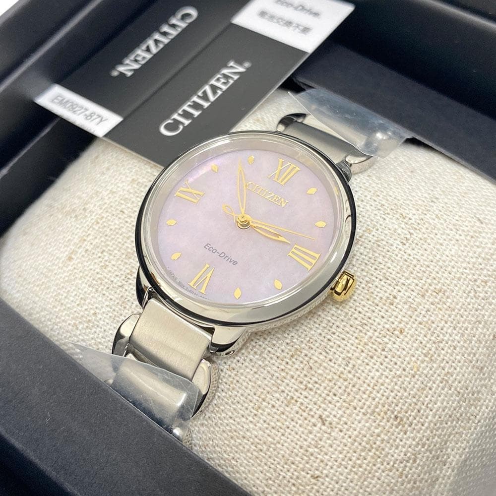 New CITIZEN L Wristwatch Eco Drive Shell Pink