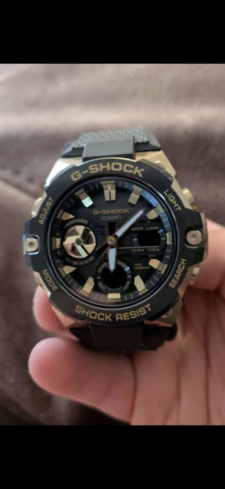 Casio G-SHOCK GST-B400 Men’s Analog/Digital 200m Black/Gold Resin 46mm