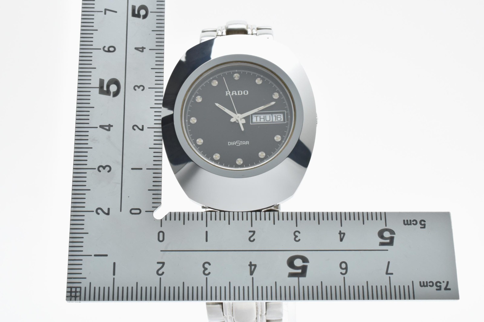 [Exc＋5] Rado Diastar 114.0391.3 Day Date Black Dial 35mm Men’s Watch JAPAN