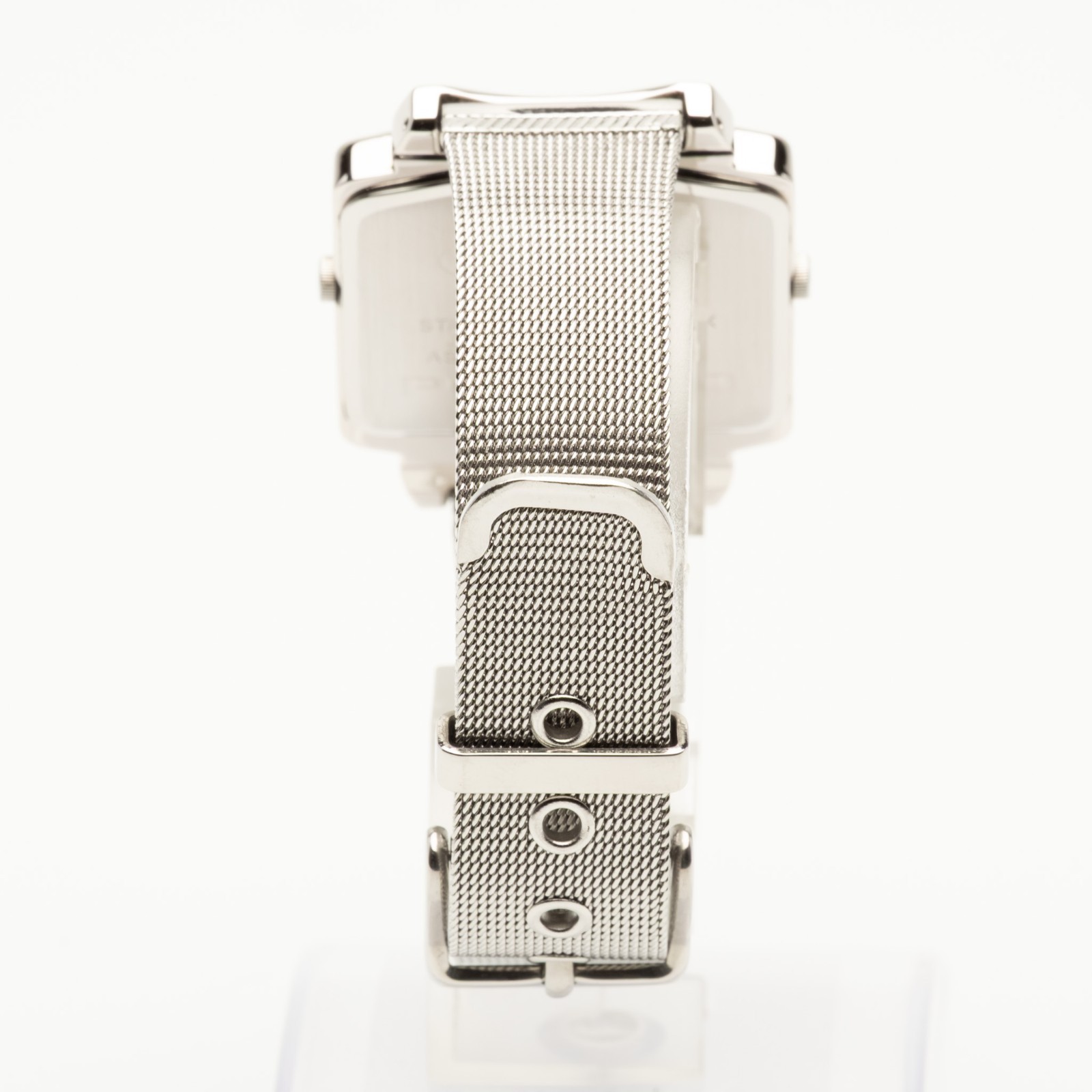 Vintage [EXC+5] PA-NERO PC11-M001 Silver Dual Time 35mm Quartz Men’s Watch