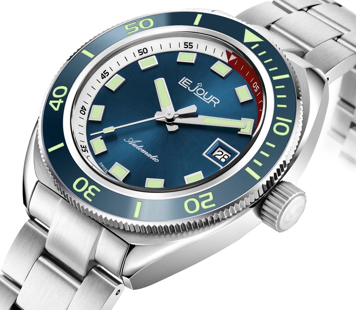 Le Jour Hammerhead Swiss Automatic Divers Watch on Bracelet LJ-HH-002