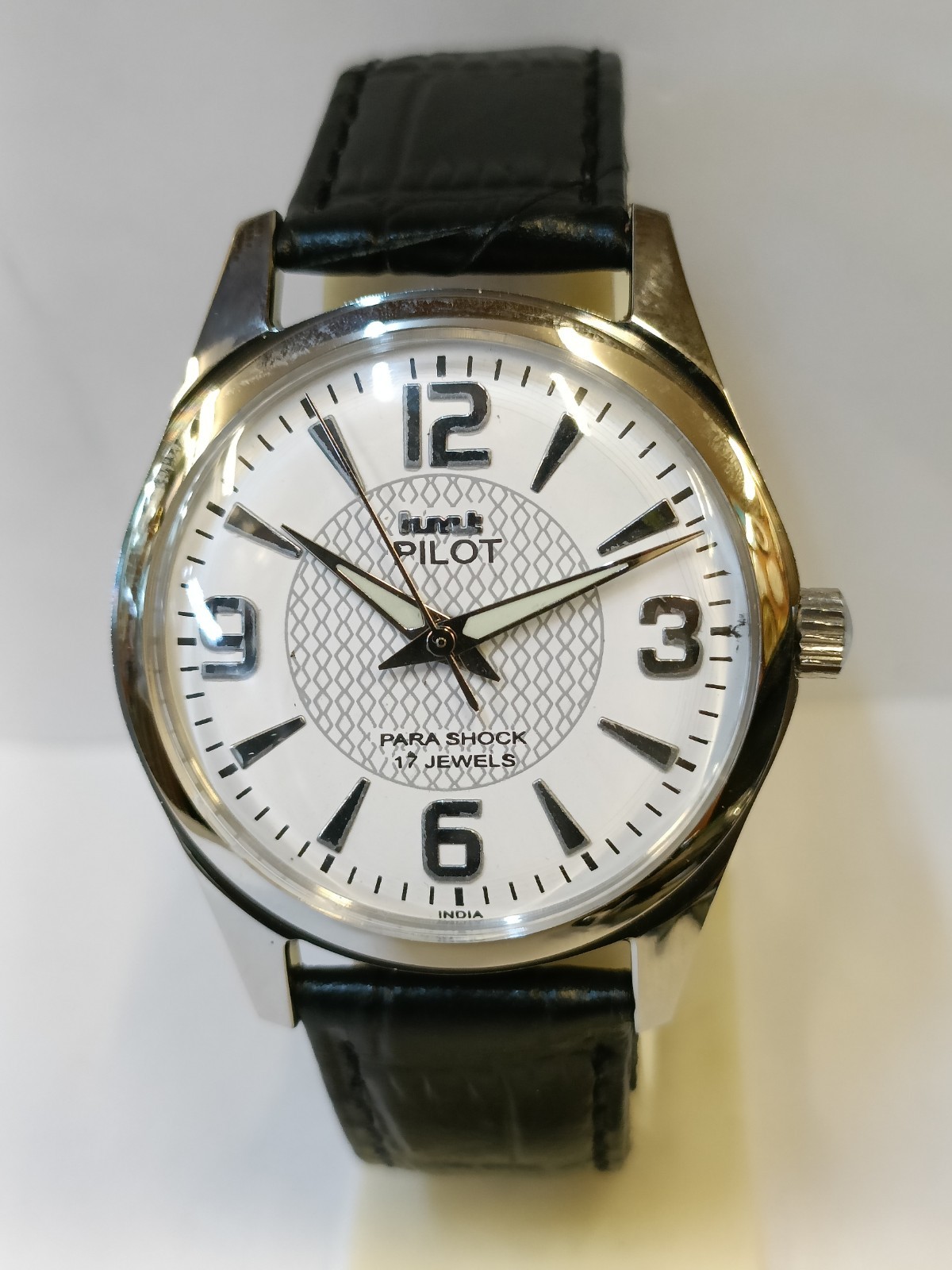 REFURBISHED HMT PILOT 17J WINDING WHITE DIAL 0231 INDIA MEN’S WORKING CONDITION