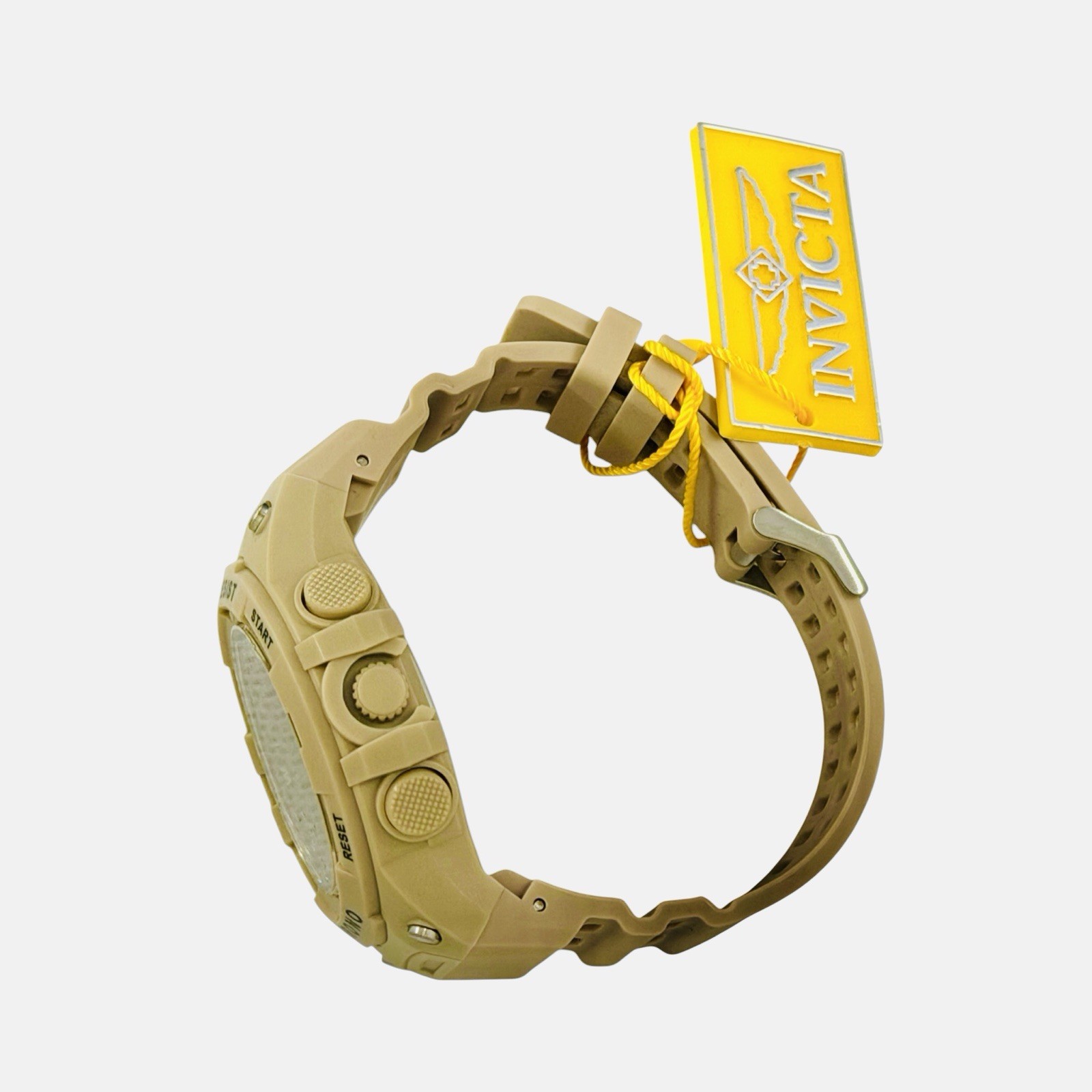 Invicta Racing 47526 Men’s Digital Watch 52mm Tan Brown 100M Chronograph Camo
