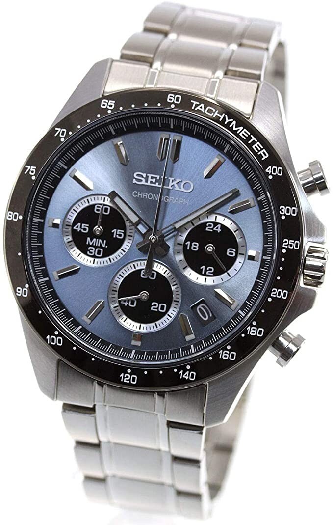 SEIKO Spirit SBTR027 Chronograph Quartz Men’s Watch Stainless Steel Authentic
