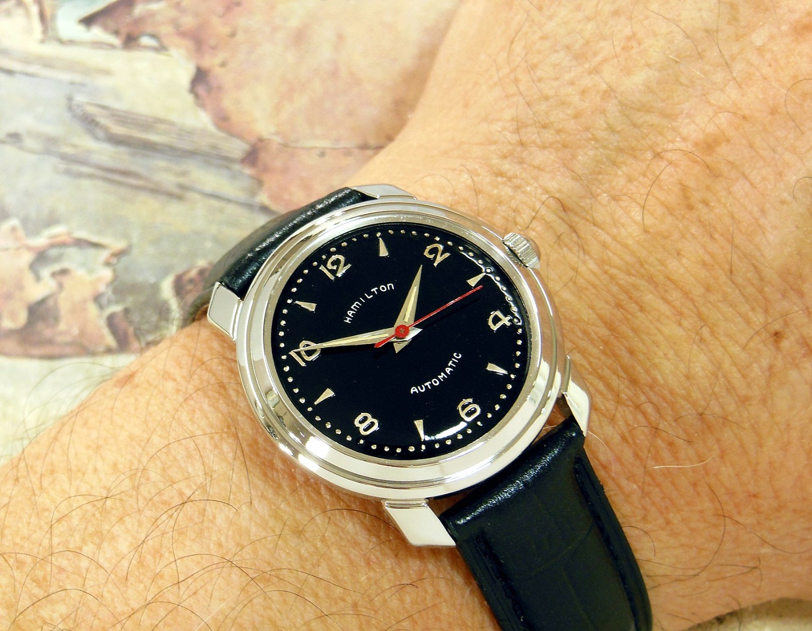 1950’s Vintage HAMILTON K-503, Stunning BLACK Dial, Serviced / Warranty